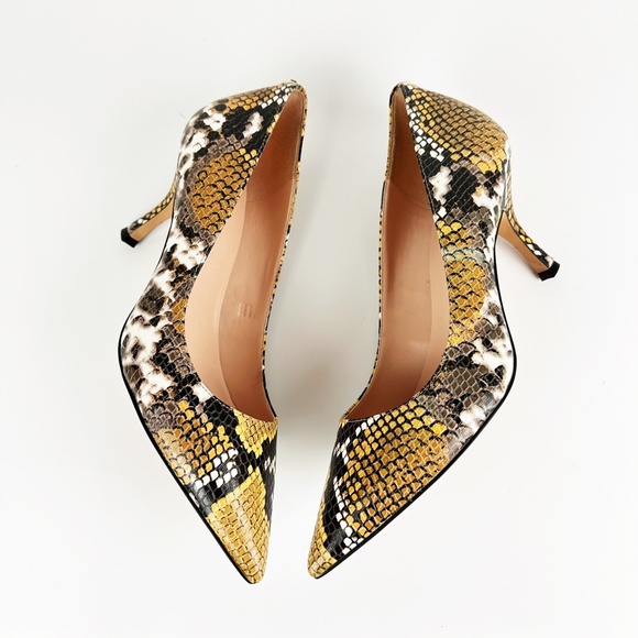 Kate Spade New York Sonia Snakeskin Embossed Leather Pointed Toe Pump 9.5 Heels - Picture 12 of 15